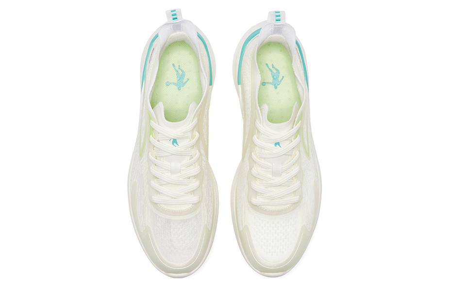 QIAODAN Light Speed 2.0 Plus Cushioning Breathable Low top Running Shoes Men’s Ivory