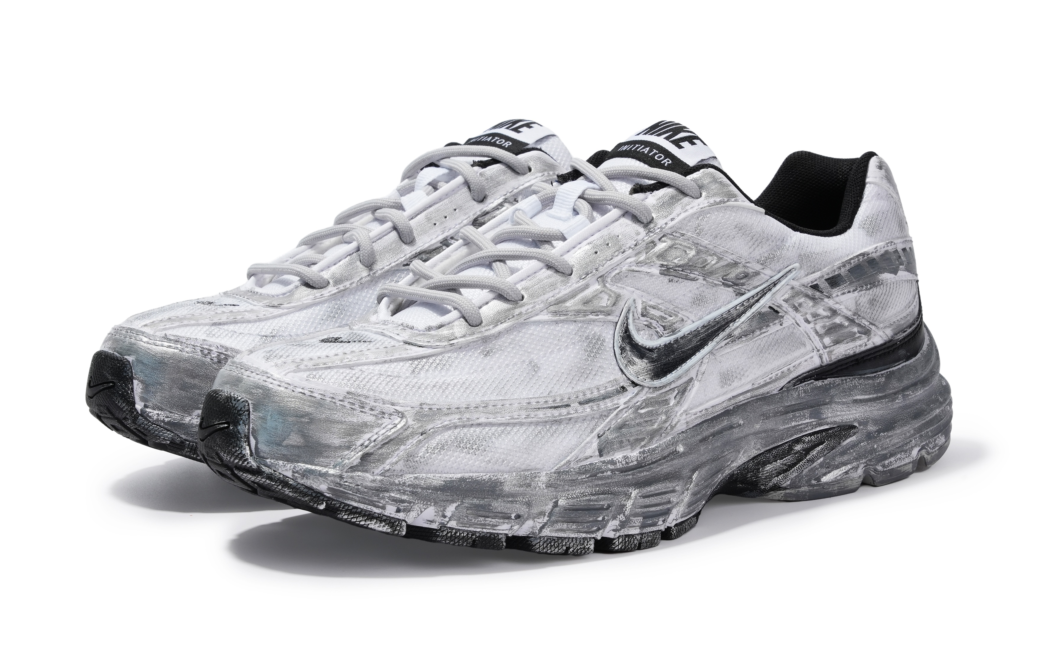 Nike Initiator Abrasion Resistant Low top Casual City Commuting Running Shoes Men’s Black Gray