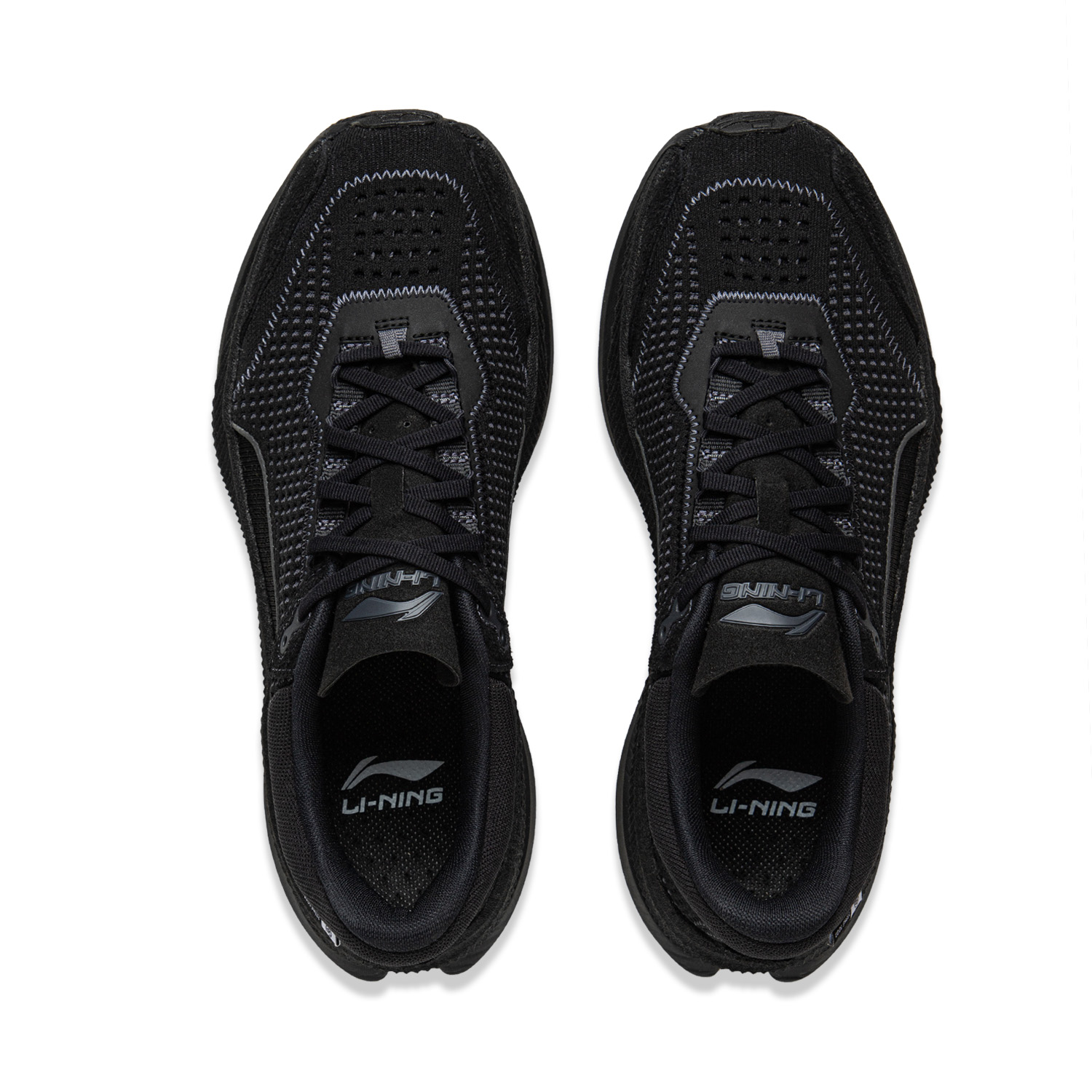 Li Ning Cushioning Rebound Slip Resistant Low top Casual Running Shoes Men’s Black