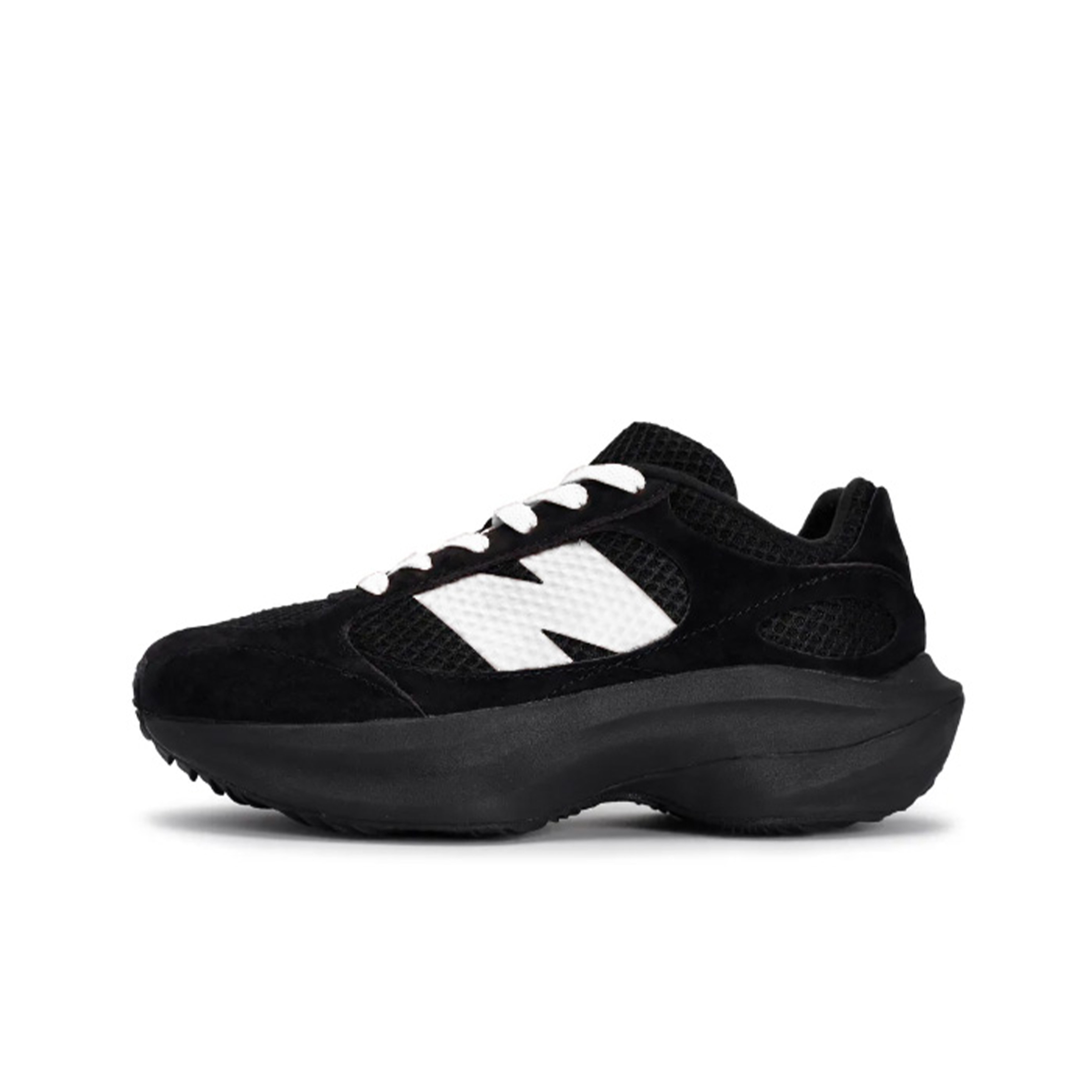 New Balance Warped Runner Slip Resistant Abrasion Resistant Low top Casual Running Shoes Unisex Black White