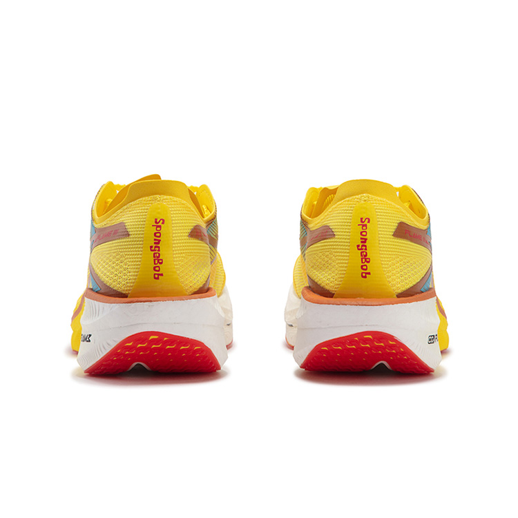 361° Flame 3 Low top Full Length Carbon Plate, Rubber Marathon Sprint Running Shoes Unisex Yellow