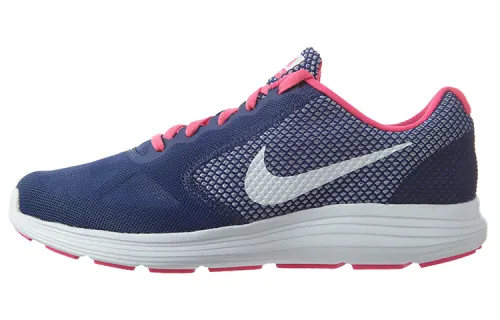 Nike REVOLUTION 3 Cushioning Breathable Lightweight Low top Running Shoes Men's Blue Pink