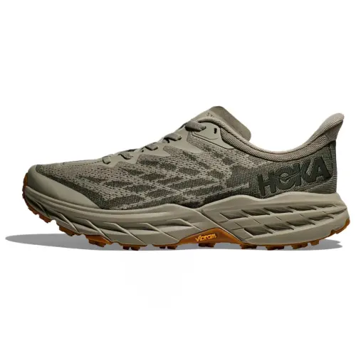 HOKA ONE ONE Speedgoat 5 Comfortable Round Toe Abrasion Resistant Breathable Low top Casual Running Shoes Men's Green