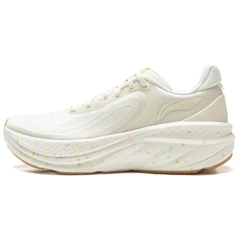 Li Ning Leisurely V2 Cushioning Slip Resistant Abrasion Resistant Breathable Low top Casual Running Shoes Women's