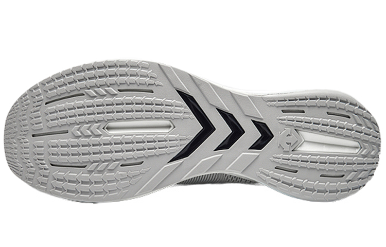 DESCENTE Enerzite Textile, Synthetic Leather Breathable And Resilient Low top Casual Running Shoes Men’s Light Gray