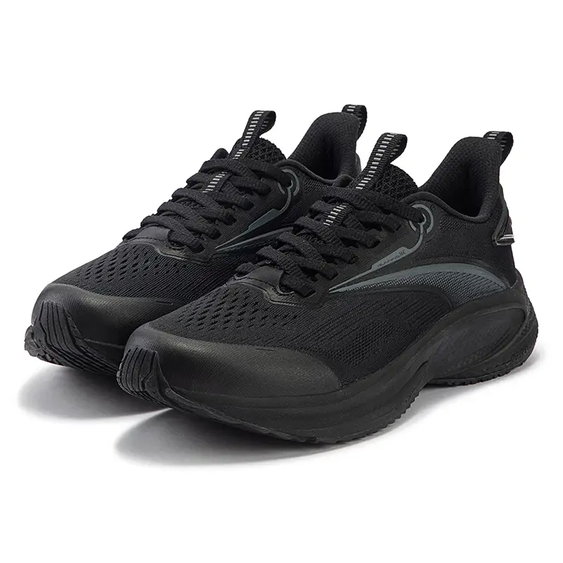 361° Swift Speed Breathable And Slip Resistant Low top Casual Running Shoes Women’s Obsidian Black Smoke Gray