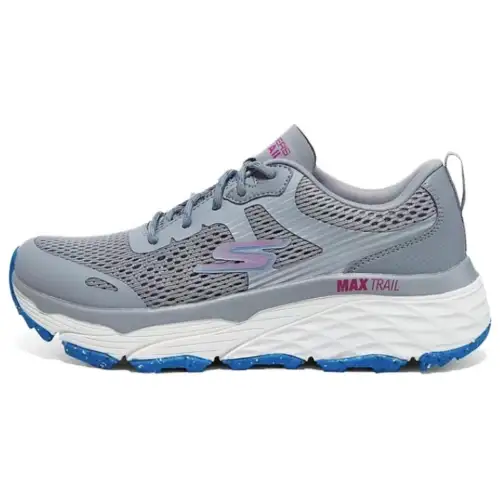 Skechers Women's GO Cushioning Breathable Low top Running Shoes Women's Gray Blue