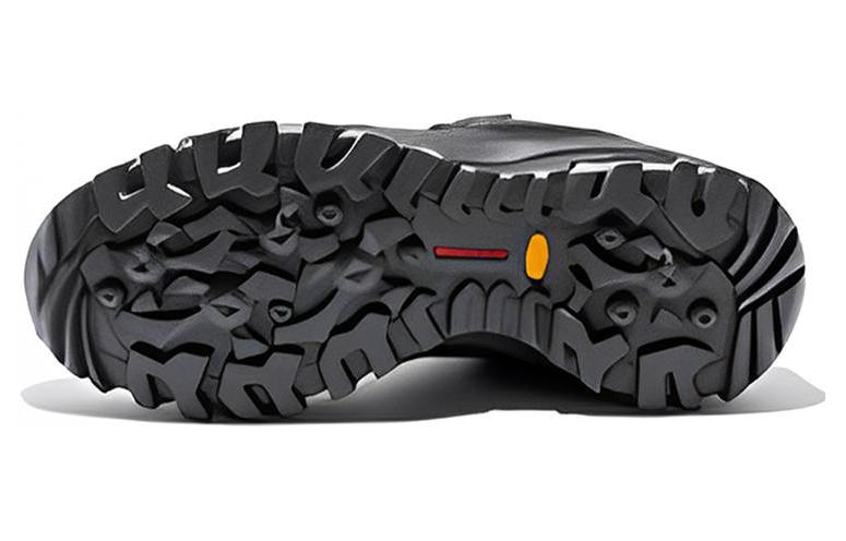 TOREAD Textile, Leather Cushioning Slip Resistant Abrasion Resistant Low top Outdoor Shoes Men’s Rock Black Medium Gray