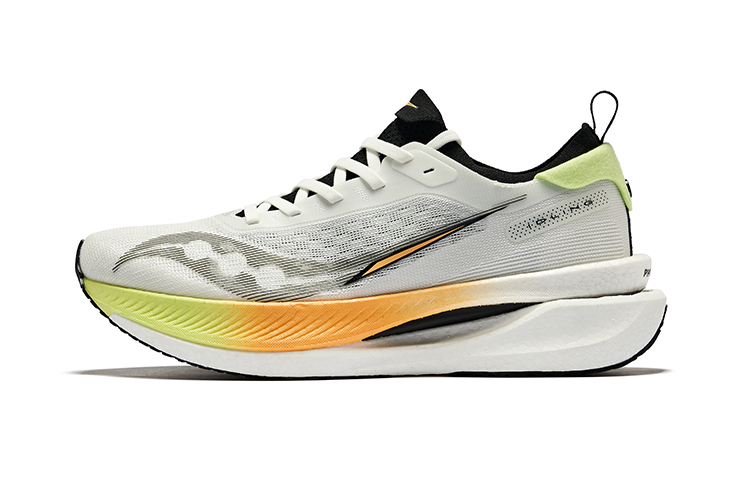 Saucony IDLING Cruise Cushioning Low top Casual Running Shoes Men’s White Black
