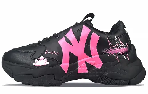 MLB Big Ball Chunky Abrasion Resistant Height Increasing Abrasion Resistant Height Increasing Low top Chunky Sneakers