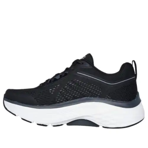 Skechers Abrasion Resistant Low top Running Shoes Men's Black White