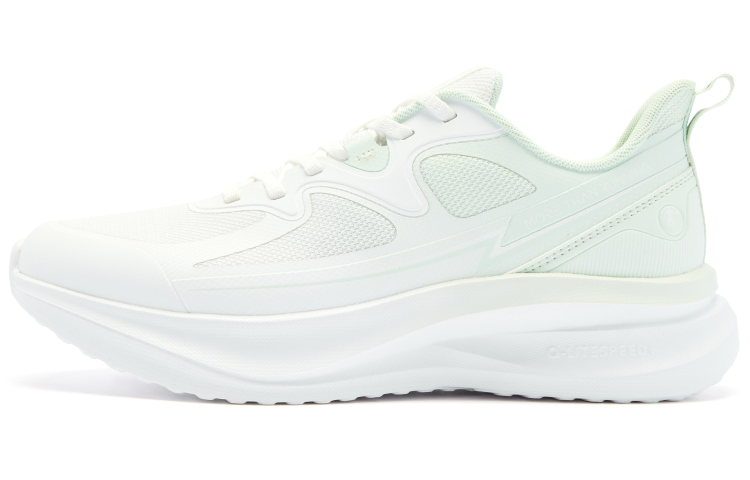 QIAODAN Yue Run Running Shoes Women’s Low Top Jordan White/Snow Mist Green