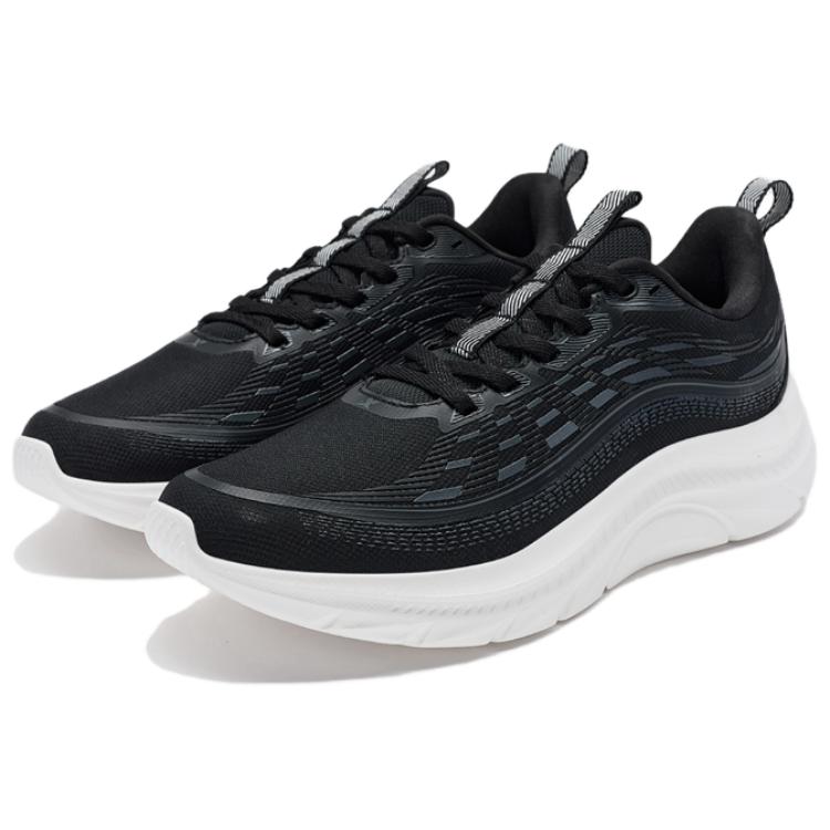 XTEP Cushioning, Wear Resistant Low top Casual Running Shoes Women’s Black Gray