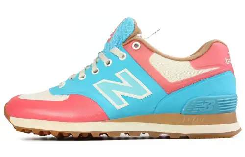 New Balance 574 Series Pink Blue D Wide