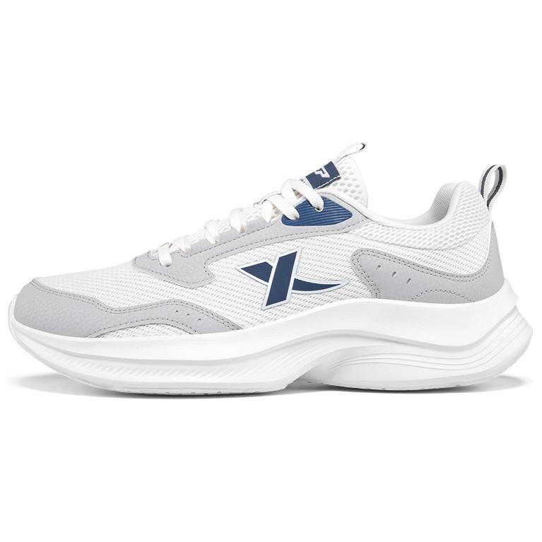 XTEP Cushioning Lightweight Low top Casual Running Shoes Men’s White Gray