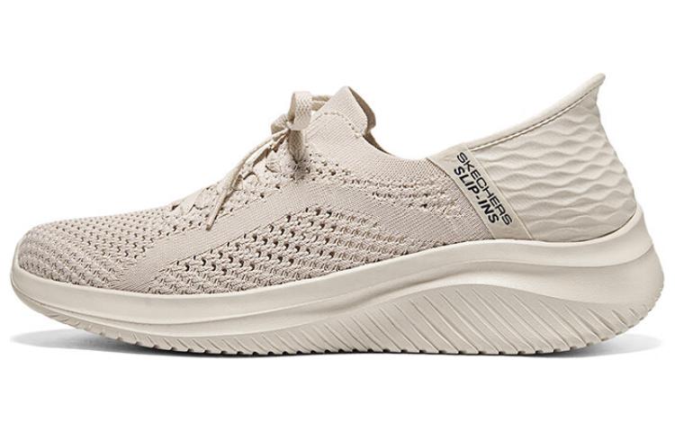 Skechers Cushioning Abrasion Resistant Breathable Low top Running Shoes Men’s Ecru