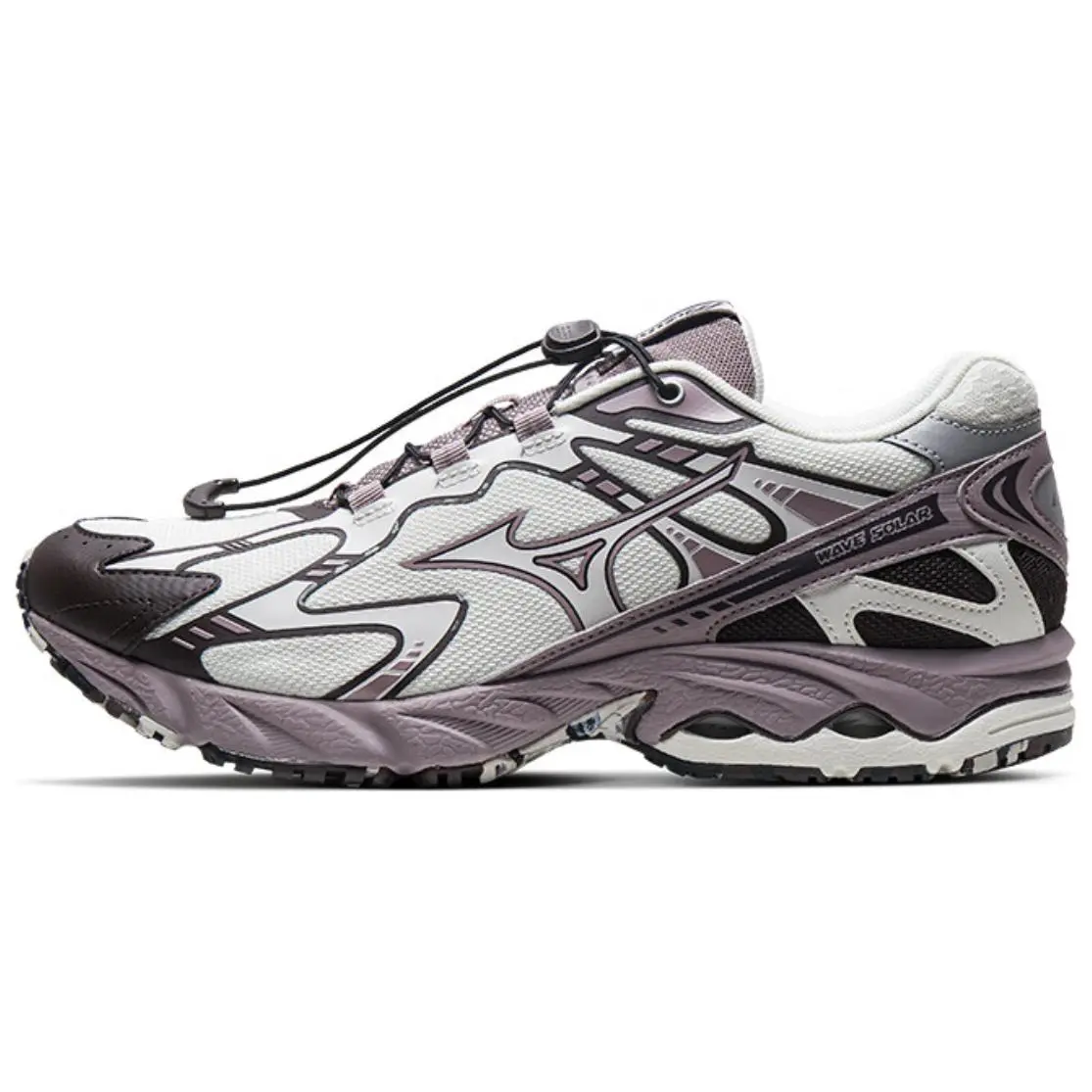 Mizuno Wave Solar V2 Abrasion Resistant Low top Running Shoes Women's White Purple