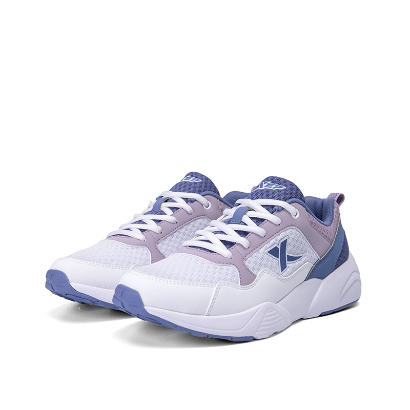 XTEP Abrasion Resistant Breathable Low top Running Shoes Women’s White Purple