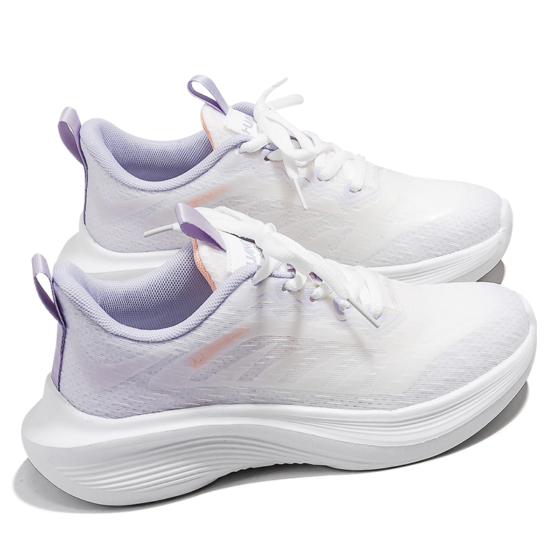 HUANQIU Running Shoes Women’s Low Top White Purple
