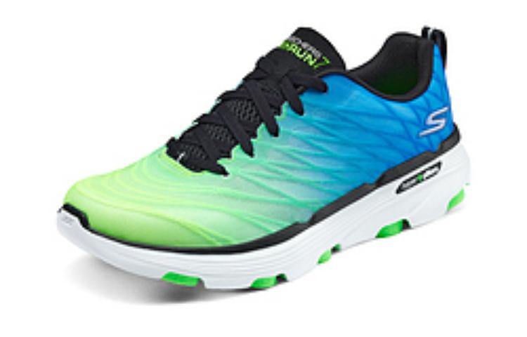 Skechers Go Run Arch Fit Iridescent Fabric Cushioning Rebound Cushioning Rebound Low top Running Shoes Men’s Green Blue