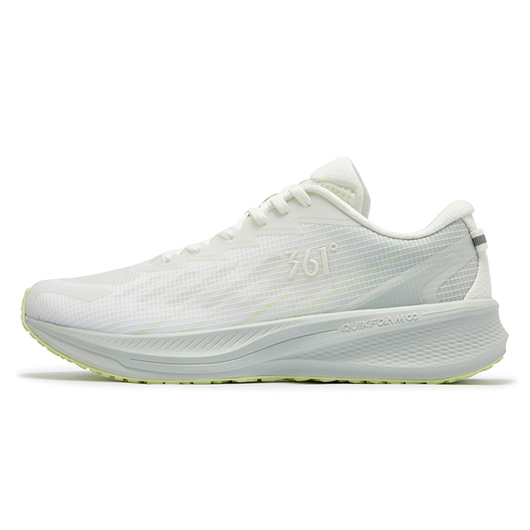 361° Sharp Sparkle Slip Resistant Abrasion Resistant Low top Casual Running Shoes Men’s White Green