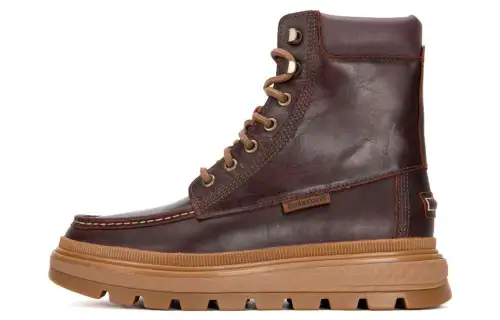 Timberland Ray City Moc Toe Chukka Boots 'Brown Regenerative Leather' Women's