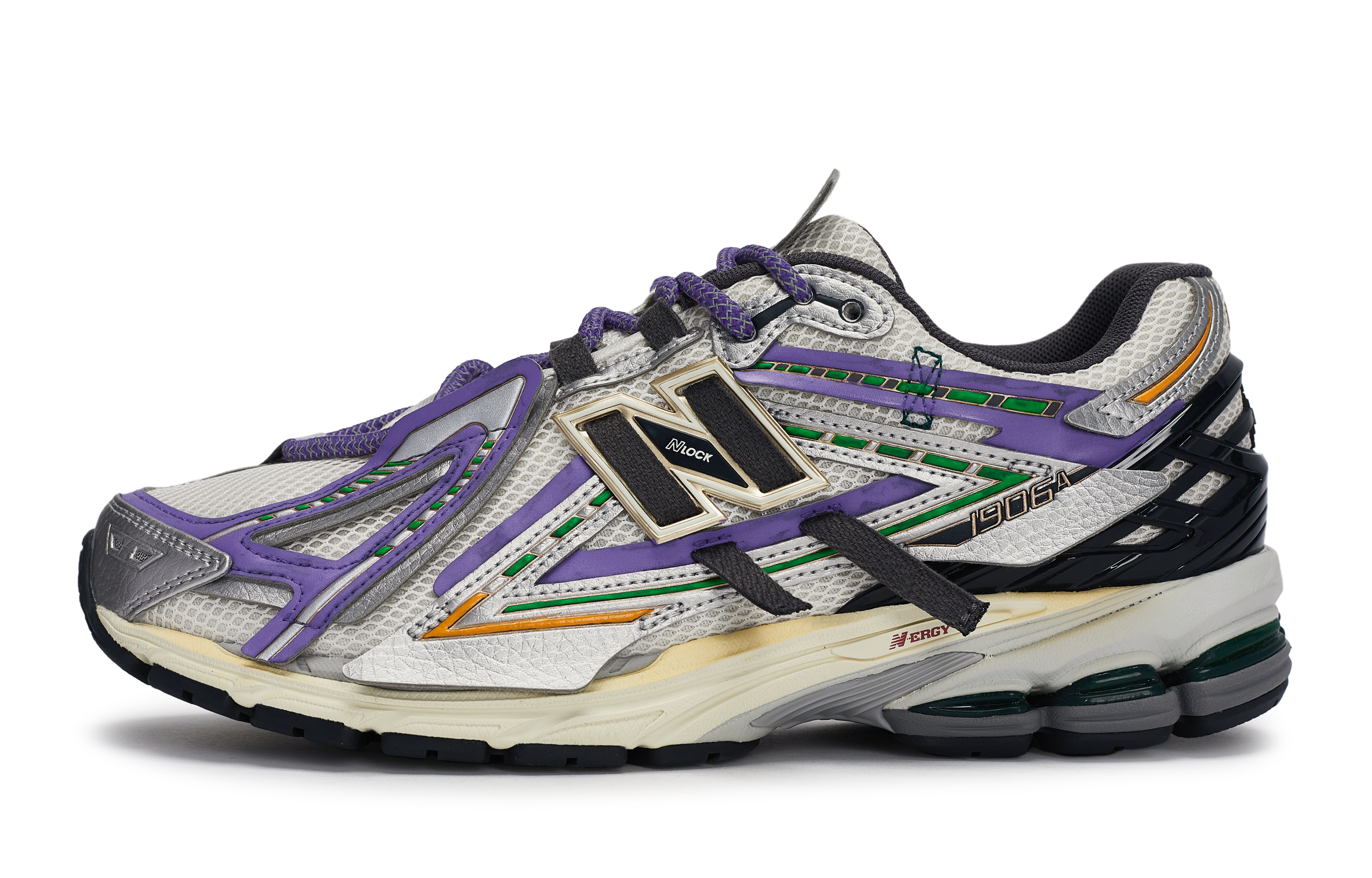 New Balance 1906 Abrasion Resistant Abrasion Resistant Low top Running Shoes Men’s Gray Silver Purple