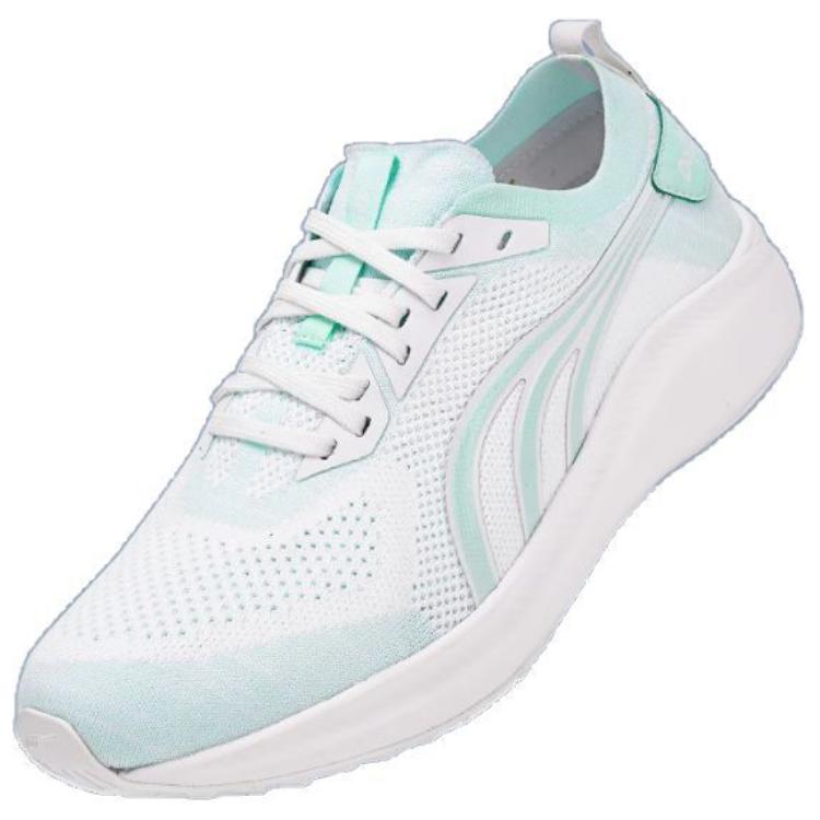 DO WIN Cushioning Slip Resistant Cushioning Slip Resistant Low top Running Shoes Unisex White Mint Green