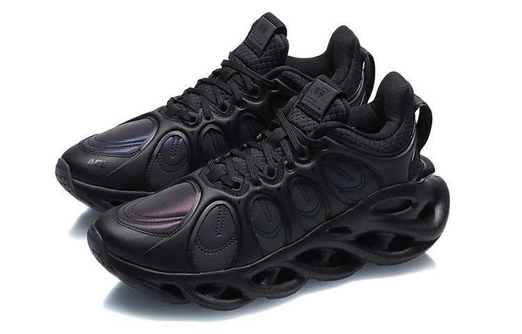 Li Ning Arc ACE Cushioning Breathable Lightweight Rebound Low top Running Shoes Women’s Black