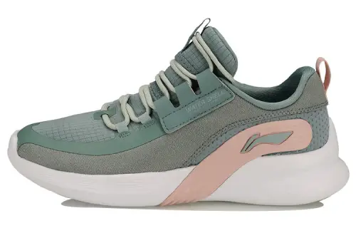 Li Ning Fabric Cushioning Slip Resistant Abrasion Resistant Breathable Lightweight Low top Running Shoes Women's