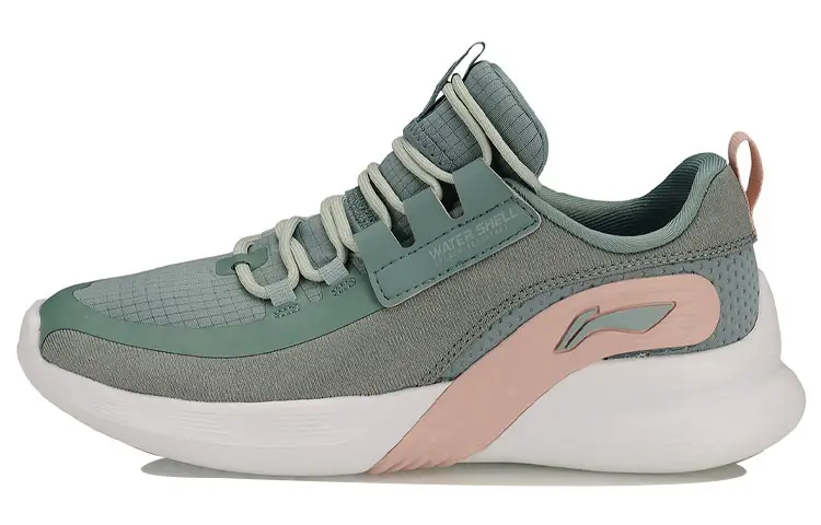 Li Ning Fabric Cushioning Slip Resistant Abrasion Resistant Breathable Lightweight Low top Running Shoes Women's