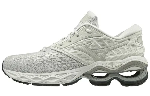 Mizuno Creation 21 Wave Breathable And Lightweight Low top Running Shoes Women's White Gray