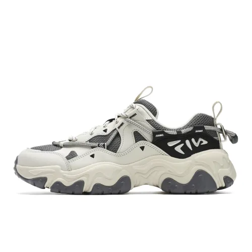 FILA RUNNING Textile, Synthetic Leather Low top Running Shoes Men's White Gray