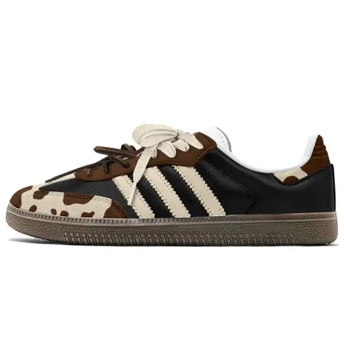 Adidas Originals SAMBA OG Slip Resistant, Abrasion Resistant, Lightweight Low top Skateboard Shoes Unisex Brown Black