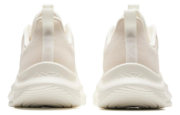 Anta Comfortable Slip Resistant, Waterproof, And Breathable Lightweight Low top Running Shoes Men’s Beige