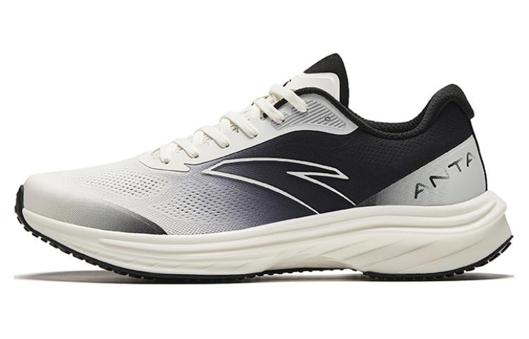 Anta Road Run Mesh Cushioning Slip Resistant Abrasion Resistant Rebound Low top Running Shoes Men’s White Black