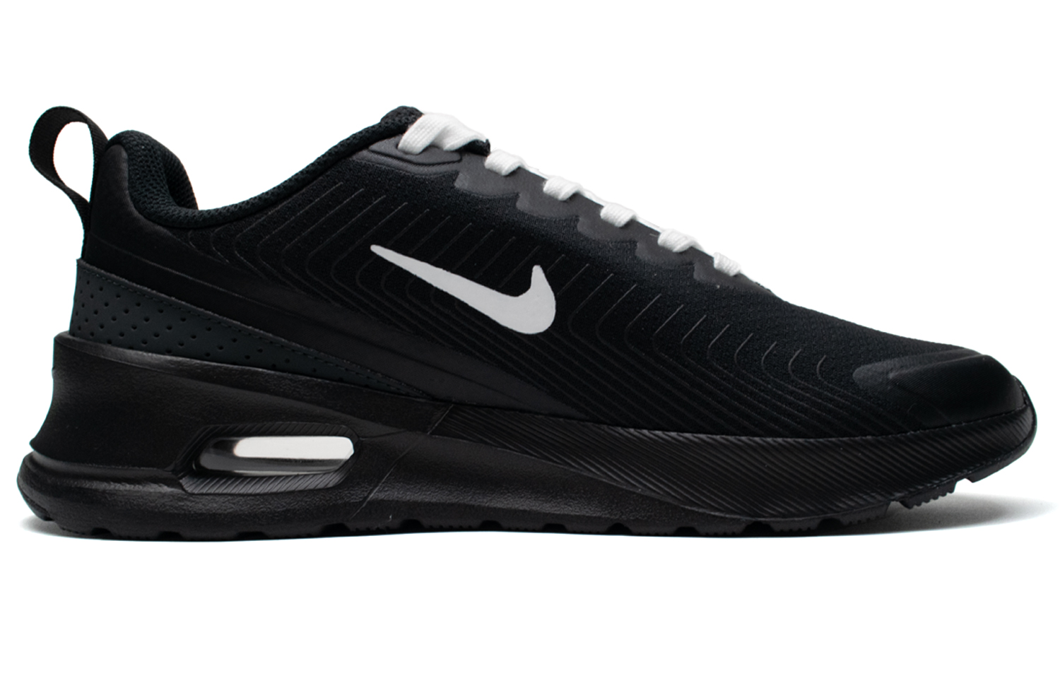 Nike Air Max 1 Breathable Abrasion Resistant Breathable And Wear resistant Low top Running Shoes Men’s Black White