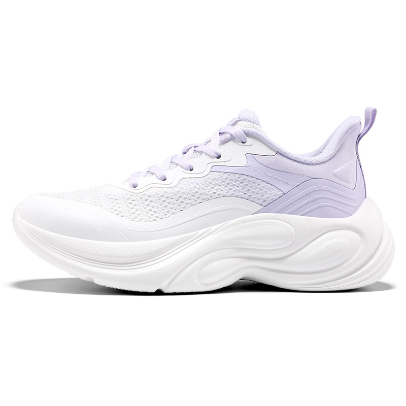 361° Slip Resistant Abrasion Resistant Low top Casual Running Shoes Women’s White Purple