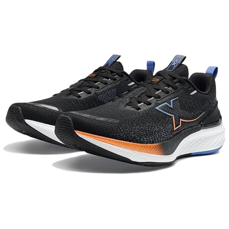 XTEP Cushioning Rebound Low top Running Shoes Men’s Black Orange
