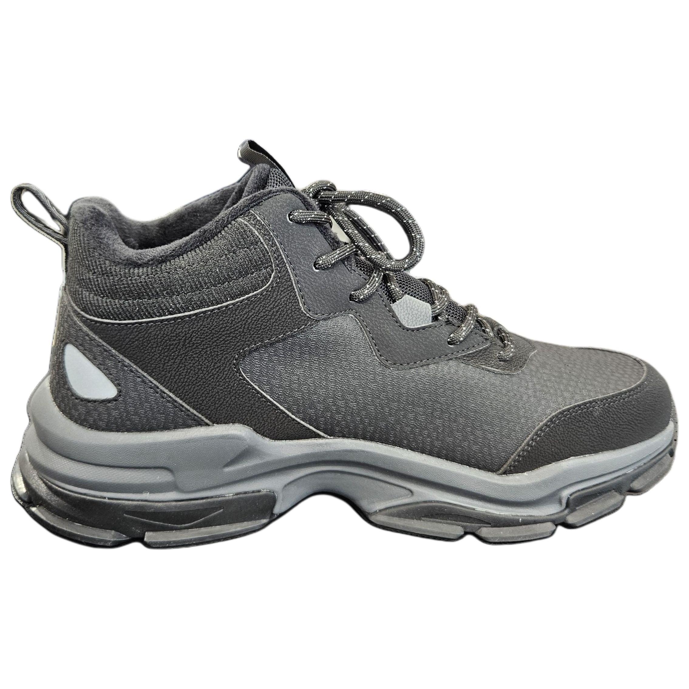 Erke Slip Resistant, Abrasion Resistant, Thermal Mid top Outdoor Shoes Men’s Gray
