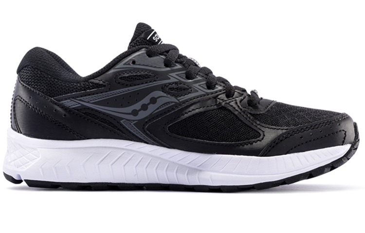 Saucony Cohesion 13 Mesh Cushioning Slip Resistant Lightweight Low top Casual Running Shoes Women’s Black White