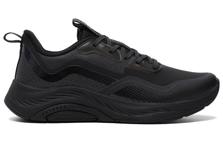 XTEP Cushioning Slip Resistant Abrasion Resistant Low top Running Shoes Men’s Black
