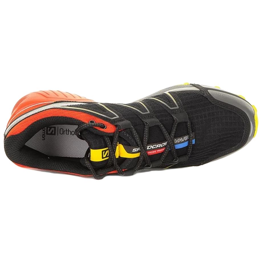 SALOMON Speedcross Vario Cushioning Slip Resistant Low top Running Shoes Men’s Black Orange