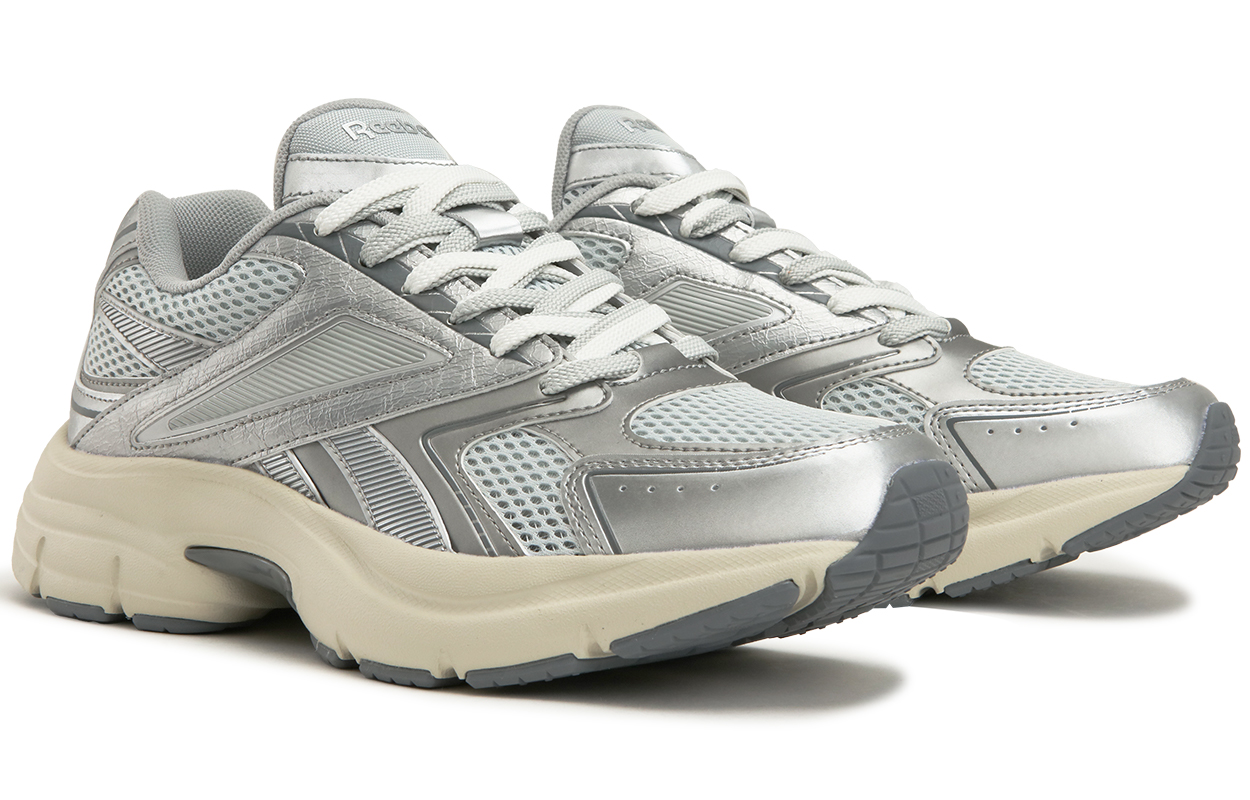Reebok Low top Running Shoes Unisex Gray Silver