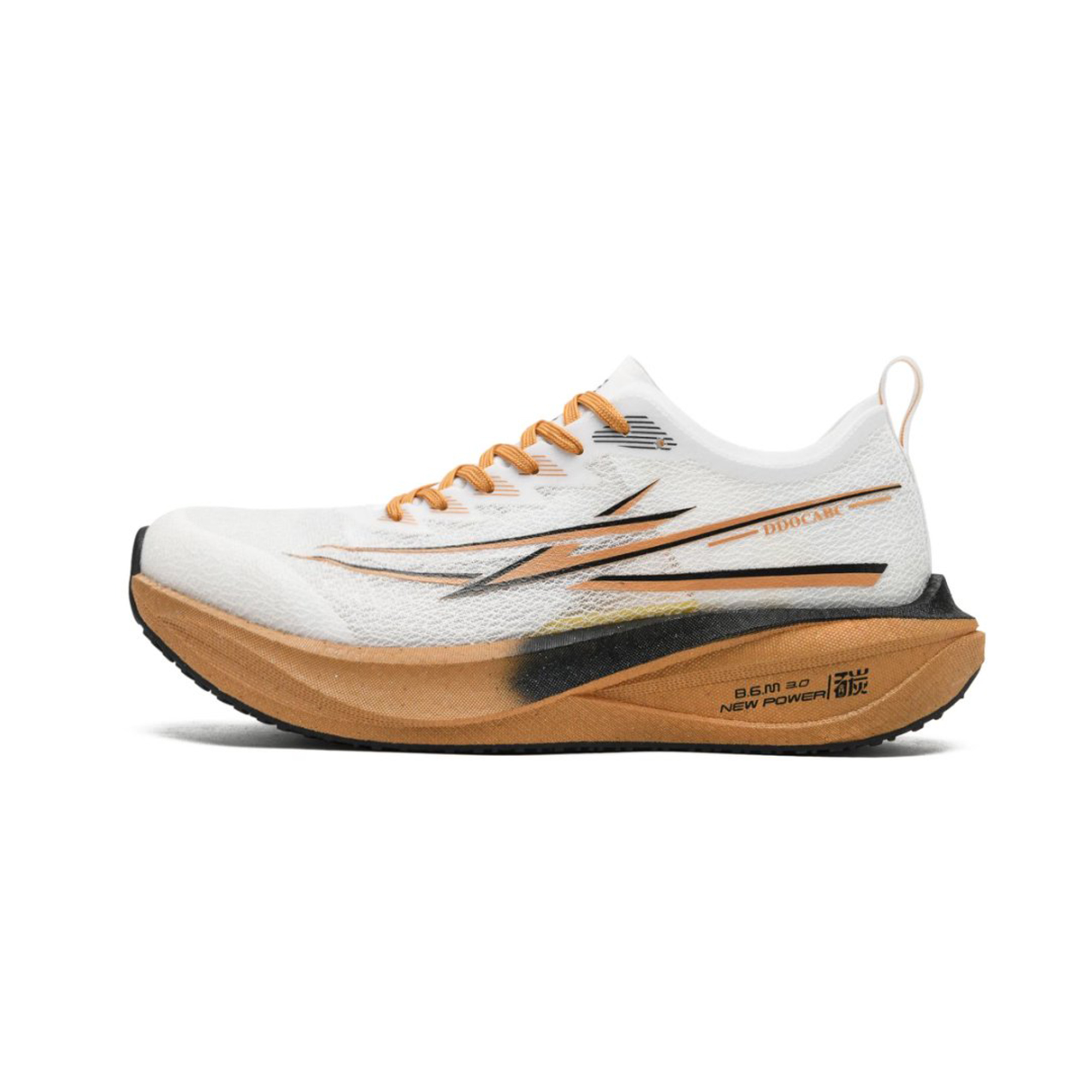 DDOCABC Running Shoes Unisex Low Top Orange Yellow