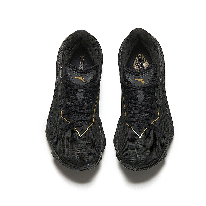 Anta Asphalt Road Dominator 2.0 Nitrogen Technology Low top Sprint Running Shoes Men’s Black Gold