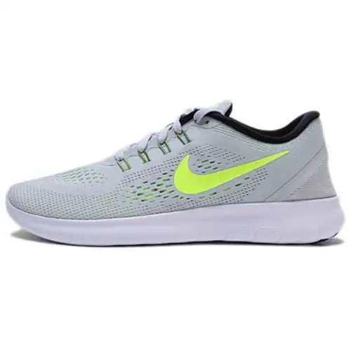 Nike Free Rn Pure Platinum/Volt Black Wolf Grey Women's