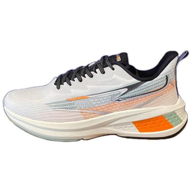 Erke Comfortable Abrasion Resistant Low top Running Shoes Men’s Gray Orange