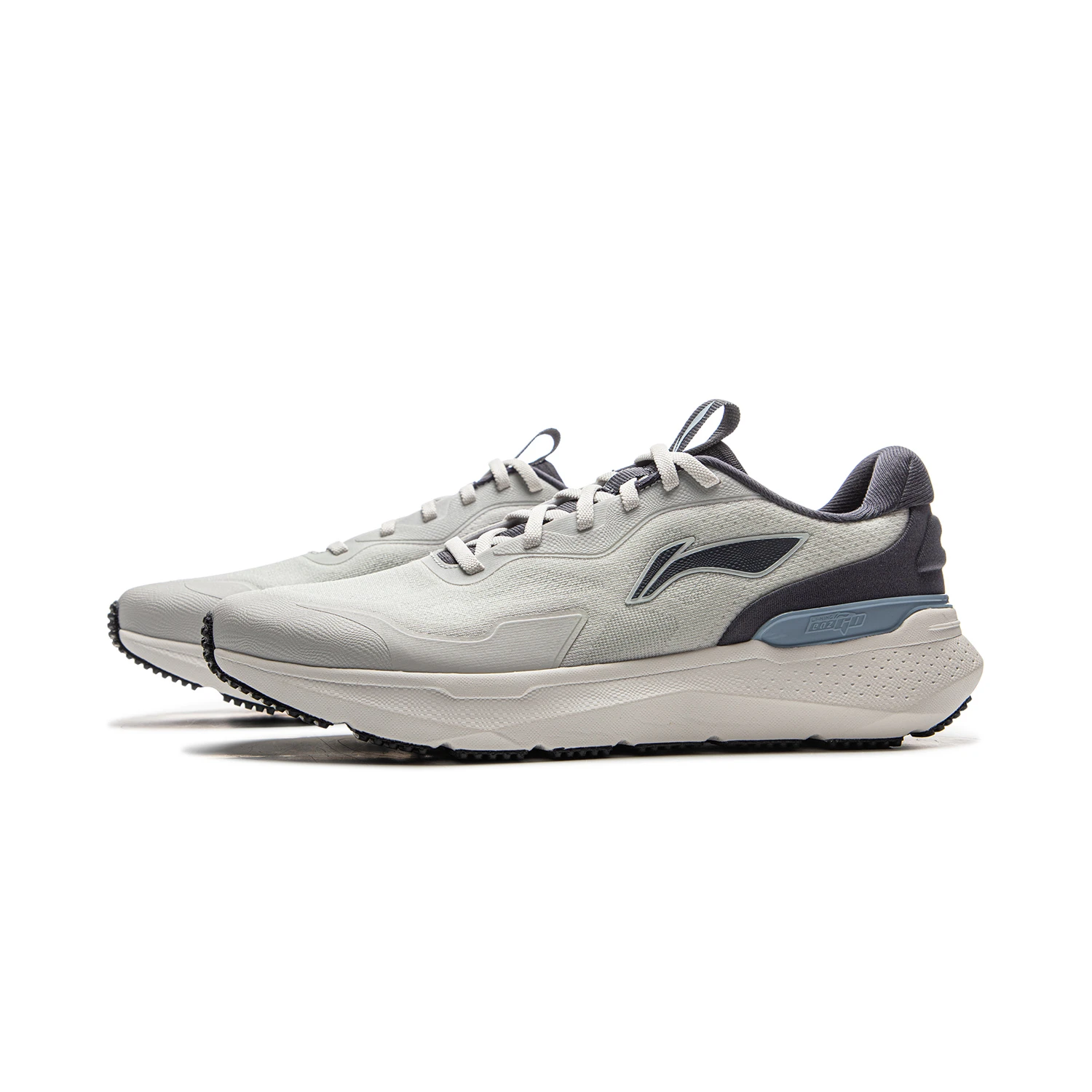 Li Ning Easy to Adapt 2 Cushioning Slip Resistant Abrasion Resistant Lightweight Low top Running Shoes Men’s Gray Black