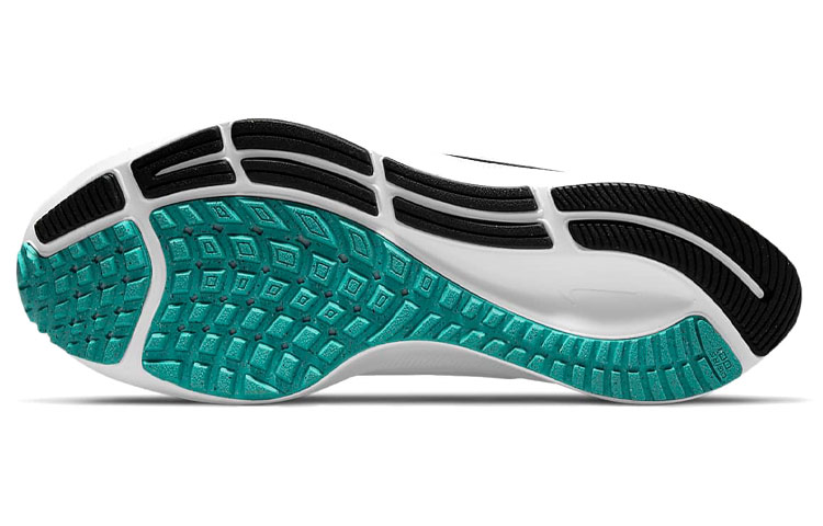 Женские кроссовки Nike Pegasus 38 (бело-зелено-черные) — Белый / зелёный / чёрный — фото 6